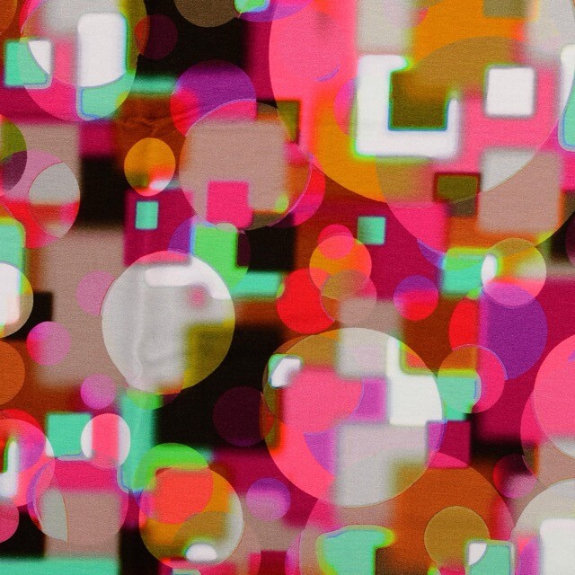 Viscose jersey digital print batik pink