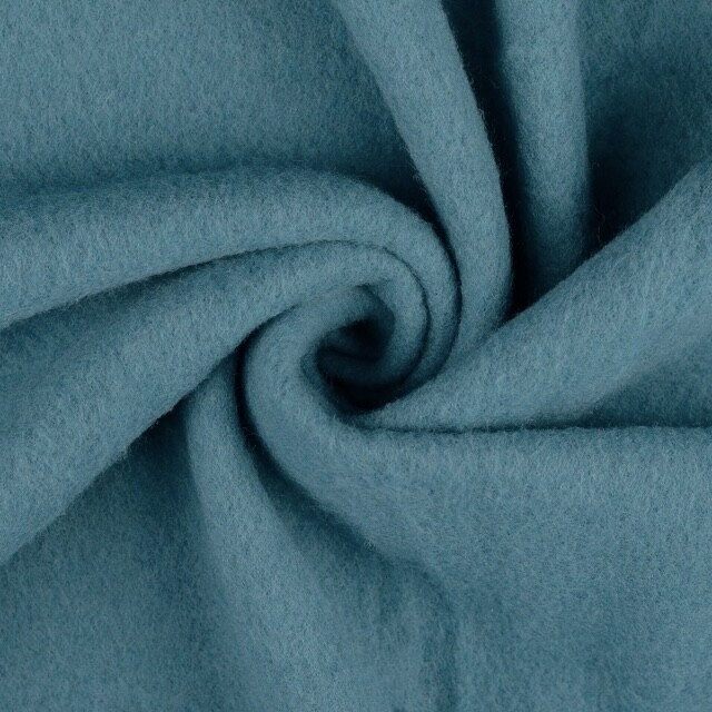 Wool fleece solid turquoise