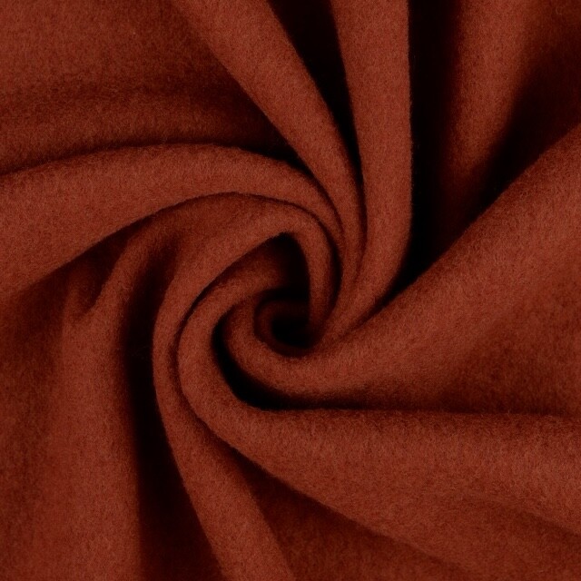 Wool fleece solid brick