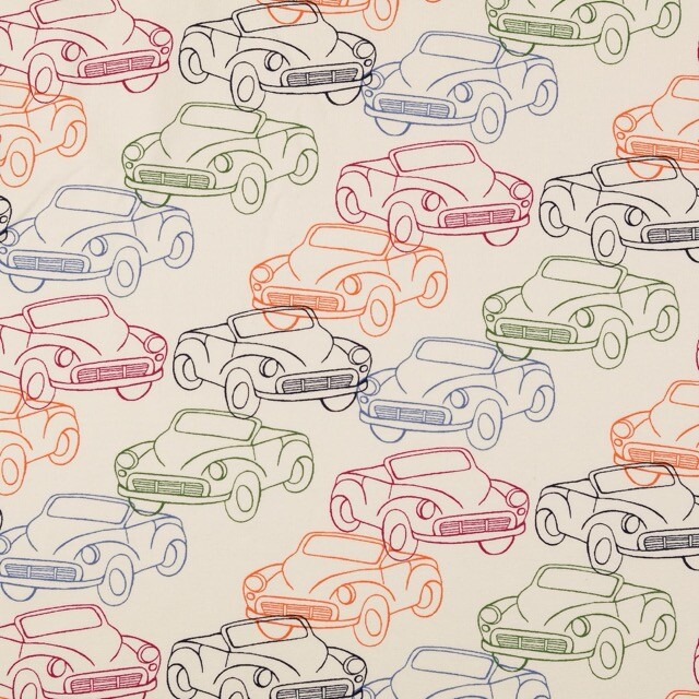 French terry brushed vehicles white