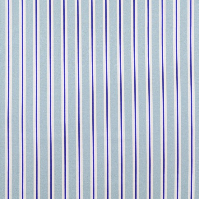 cotton poplin digital print striped blue