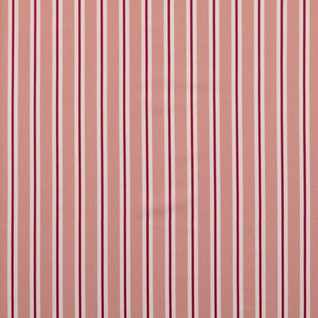 Cotton poplin digital print striped red