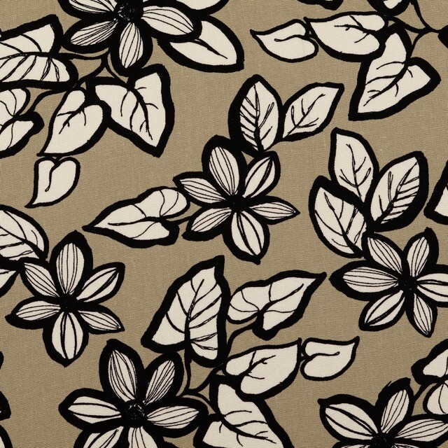 Viscose linen flowers sand