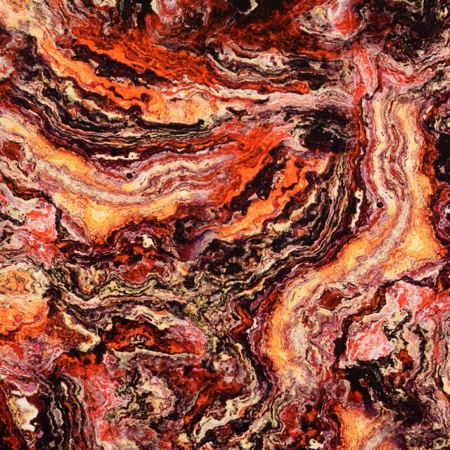Viscose jersey digital print marble red