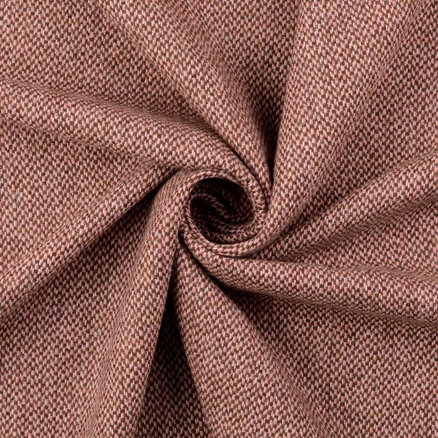 Mantel tweed melange geometric bordeaux
