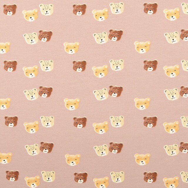 Cotton jersey bears brown