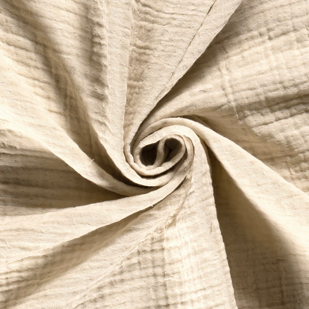 Muslin 4 layer recycled solid beige
