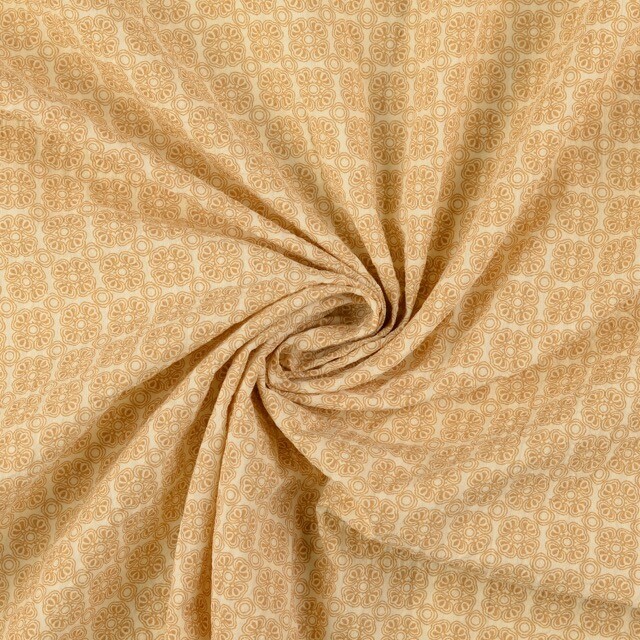 Seersucker geometric beige