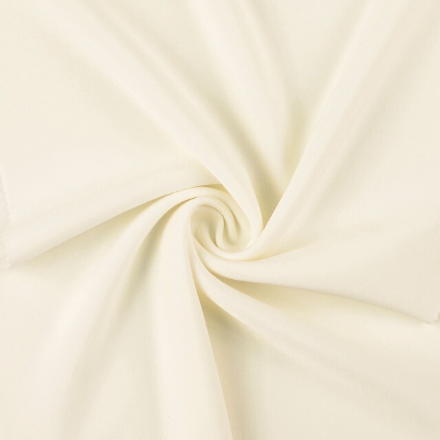 Scuba fabric yarn dyed solid offwhite