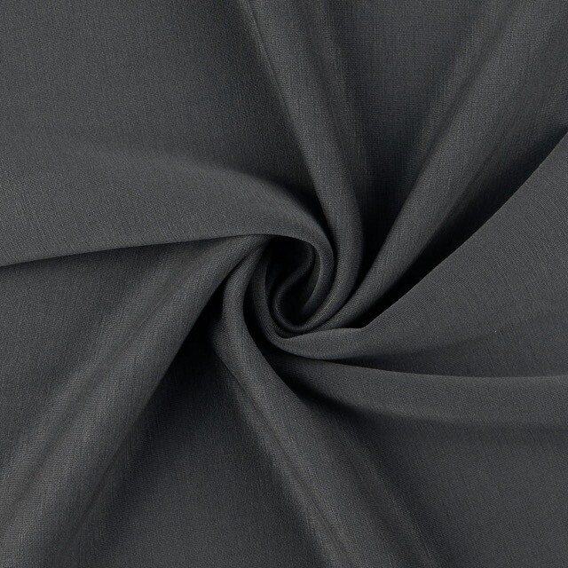Scuba fabric yarn dyed solid dark grey