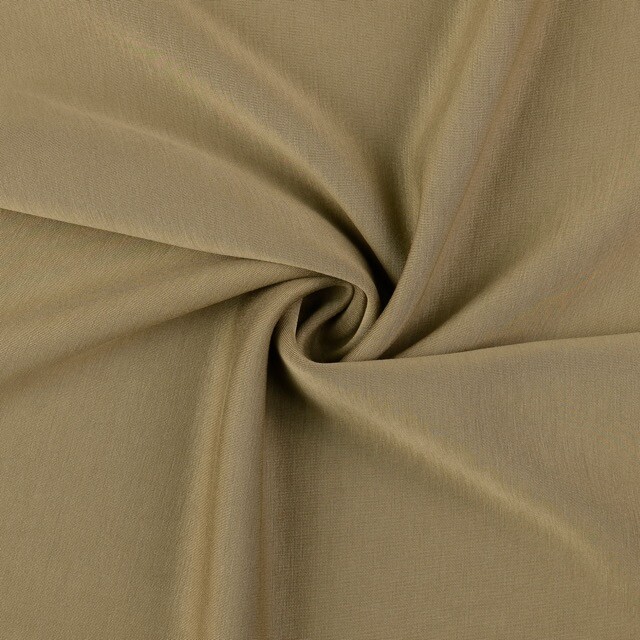 Scuba fabric yarn dyed solid green beige