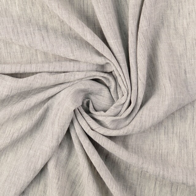 Linen look fabric solid grey