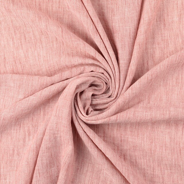 Linen look fabric solid brown