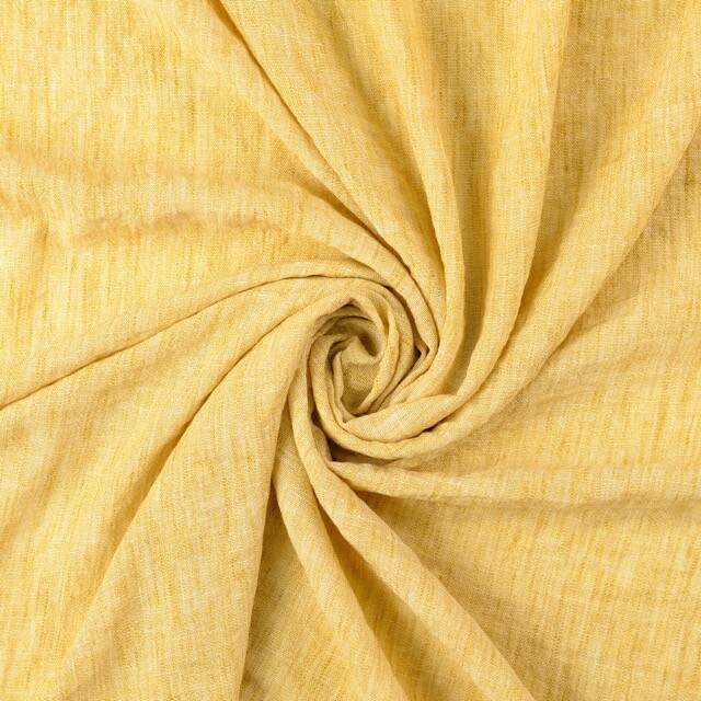 Linen look fabric solid ocher
