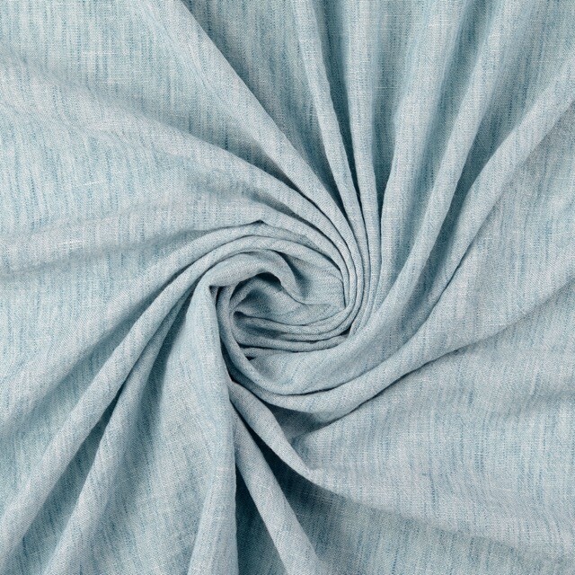 Linen look fabric solid petrol