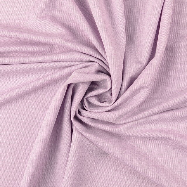 Heavy knit melange yarn dyed solid lilac