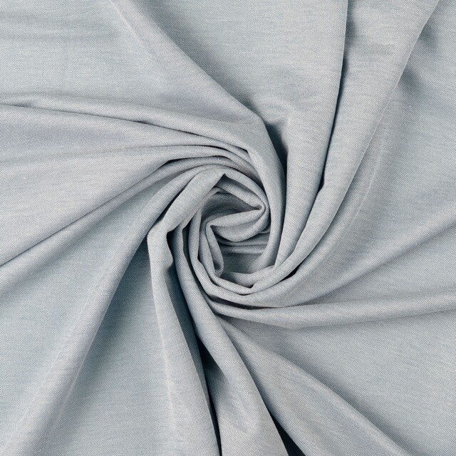 Heavy knit melange yarn dyed solid indigo