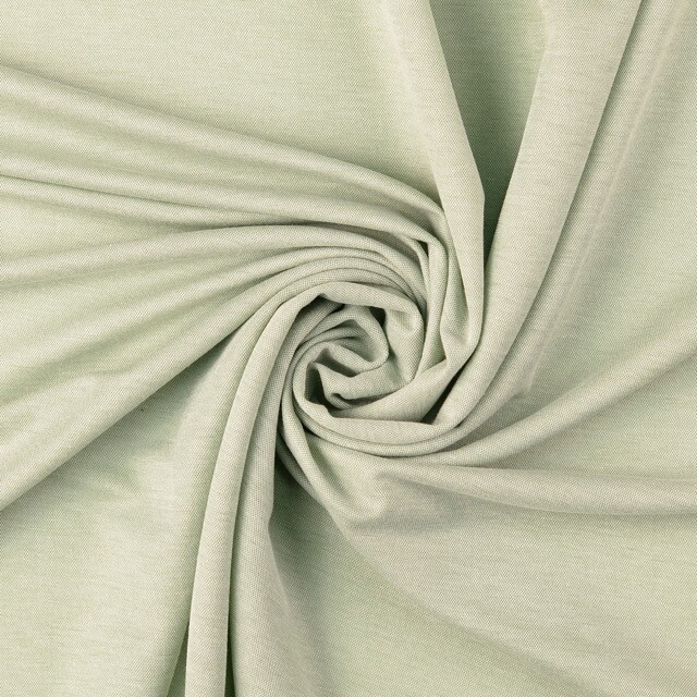 Heavy knit melange yarn dyed solid green