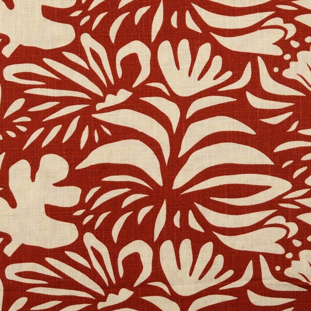 Viscose linen printed bronze