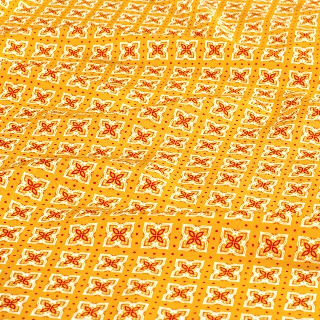 Viscose poplin abstract ocher