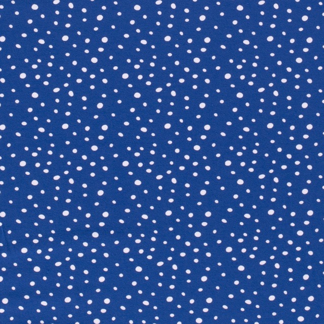Cotton jersey spots cobalt