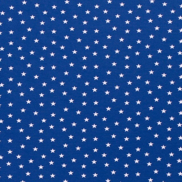 cotton jersey stars cobalt