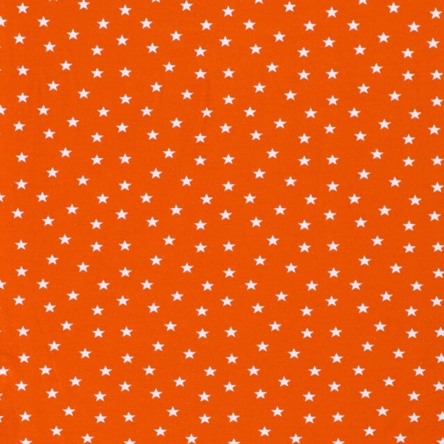 Cotton jersey stars orange