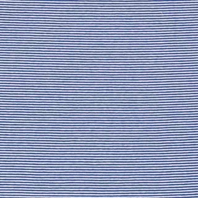 cotton jersey striped 2mm cobalt