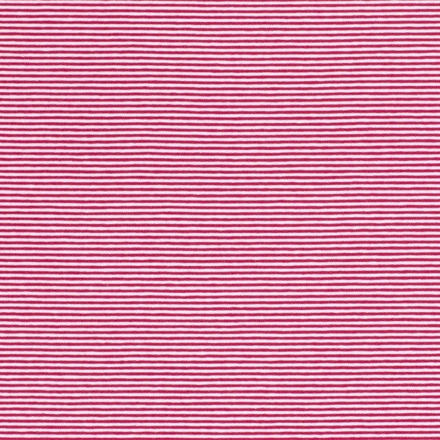 Cotton jersey striped 2mm fuchsia