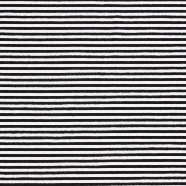 cotton jersey striped 5mm black