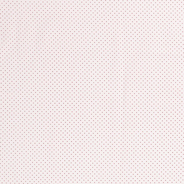 Cotton poplin printed dots white
