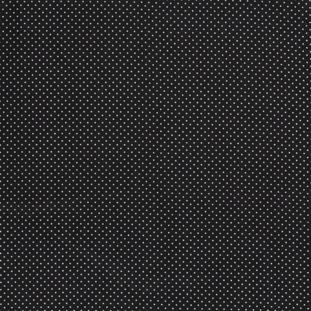 Cotton poplin printed dots black