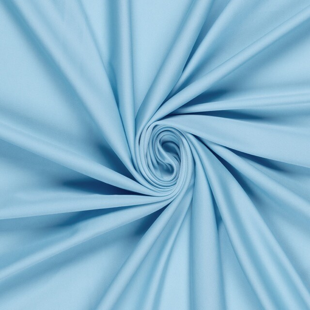 Swimwear jersey solid baby blue