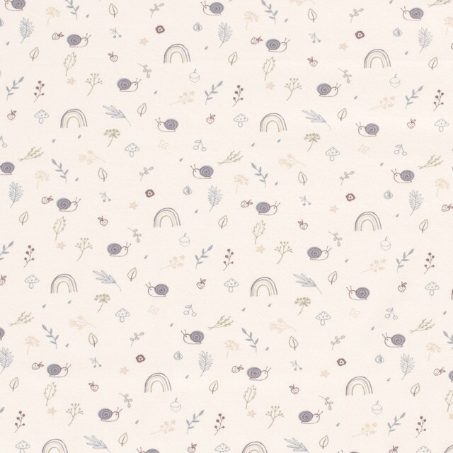 Cotton jersey snails offwhite