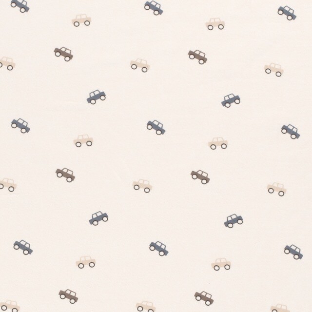 Cotton Jersey cars offwhite