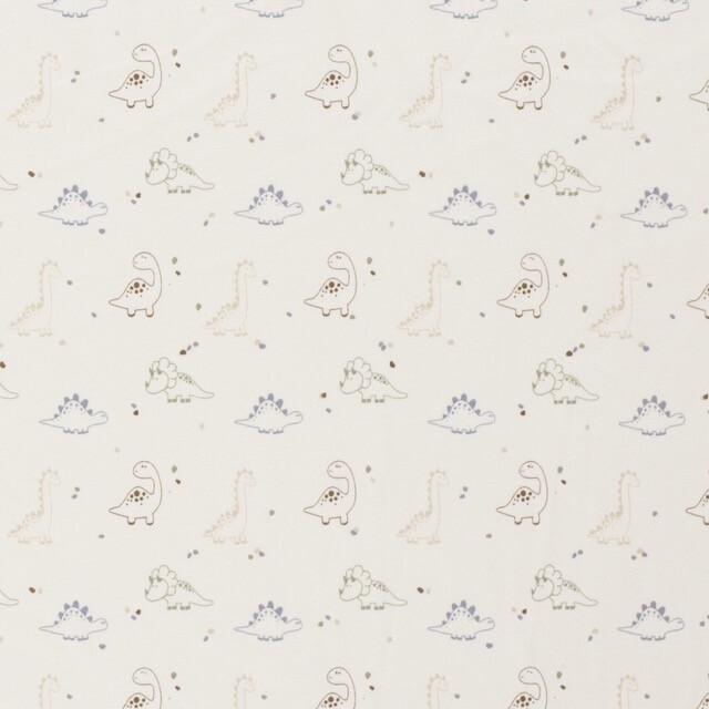 Cotton jersey dinosaurs offwhite