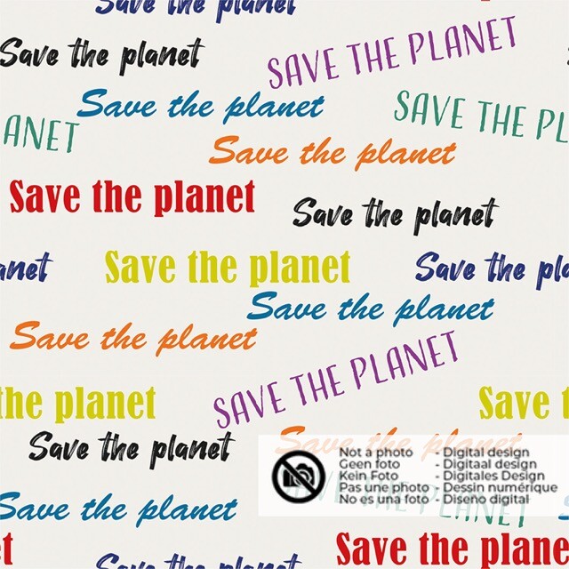 French Terry safe the planet white