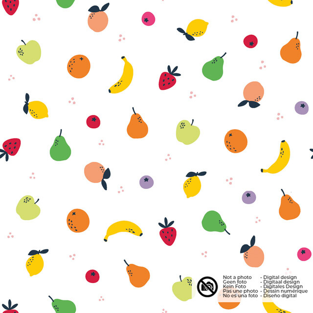 cotton poplin fruit white