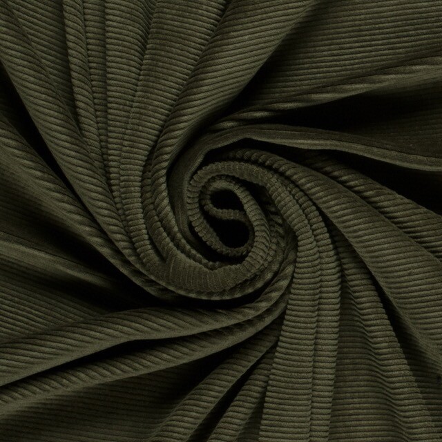nicky ribbed jersey fine khaki green