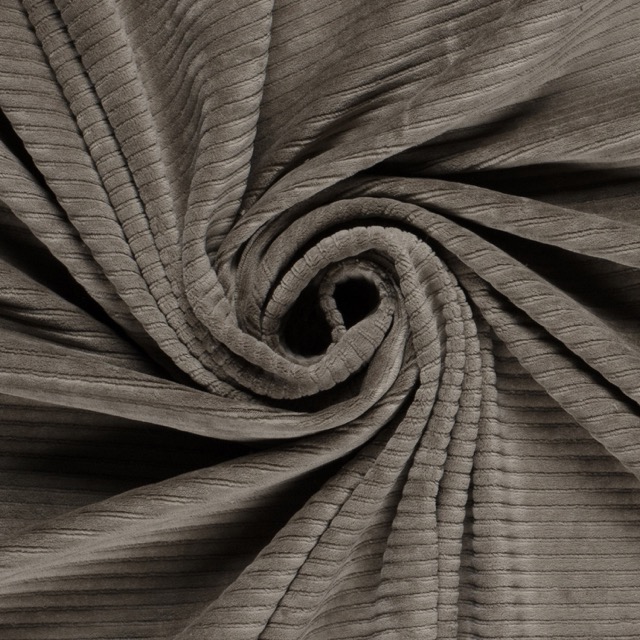 Nicky ribbed jersey coarse taupe grey