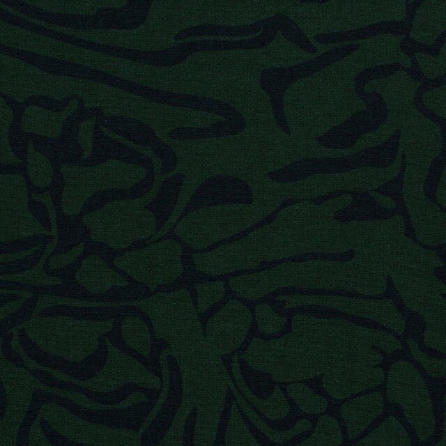 jersey fabric discharge abstract dark green