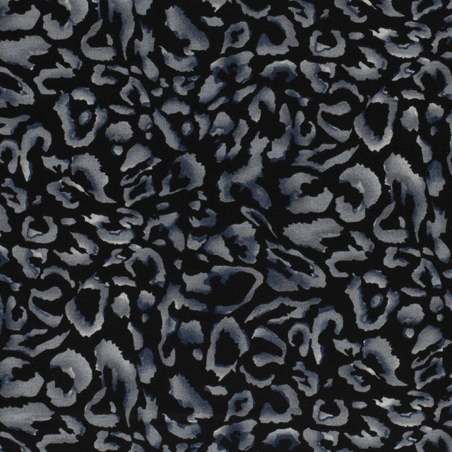 jersey fabric discharge leopard grey