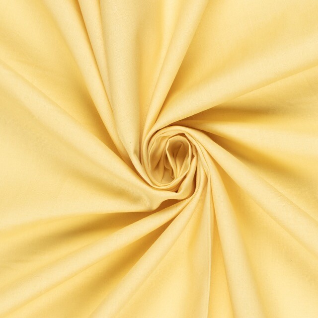 Cretonne cotton premium solid light yellow