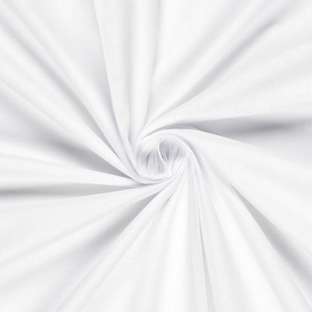 Cretonne cotton premium solid white