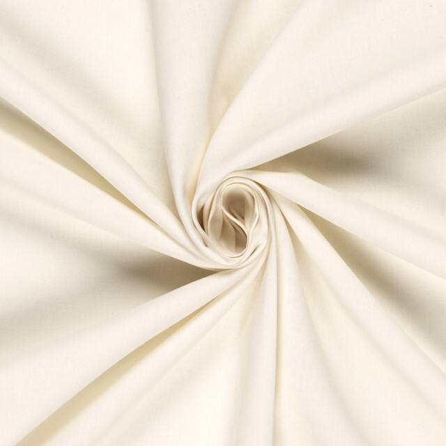 Cretonne cotton premium solid offwhite