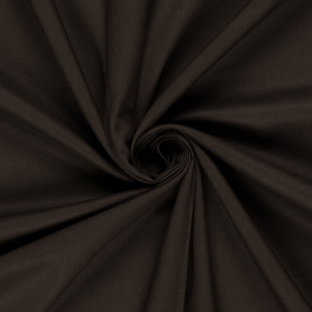 Cretonne cotton premium solid dark brown