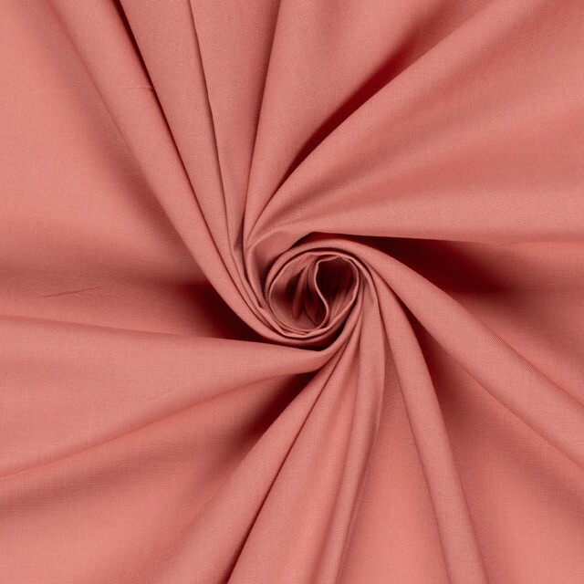 Cretonne cotton premium solid coral