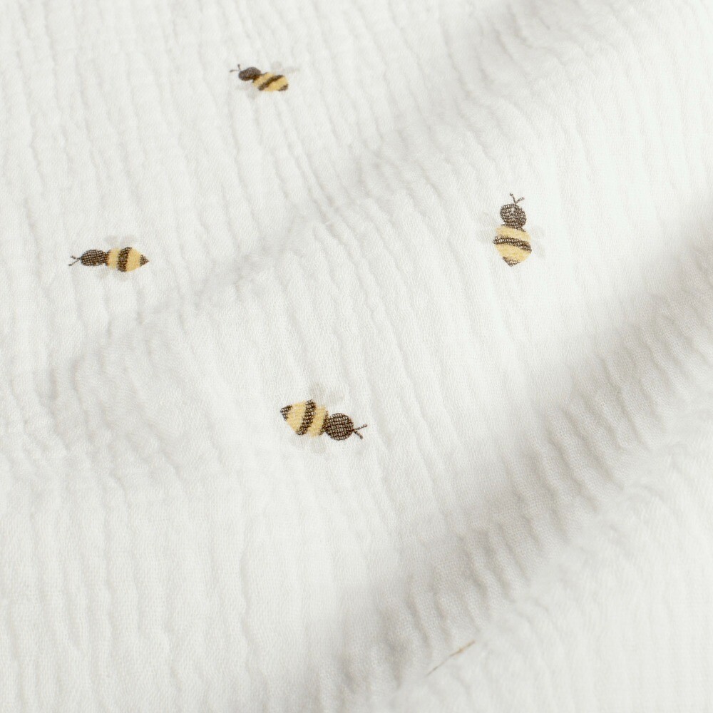 Cotton muslin bees offwhite