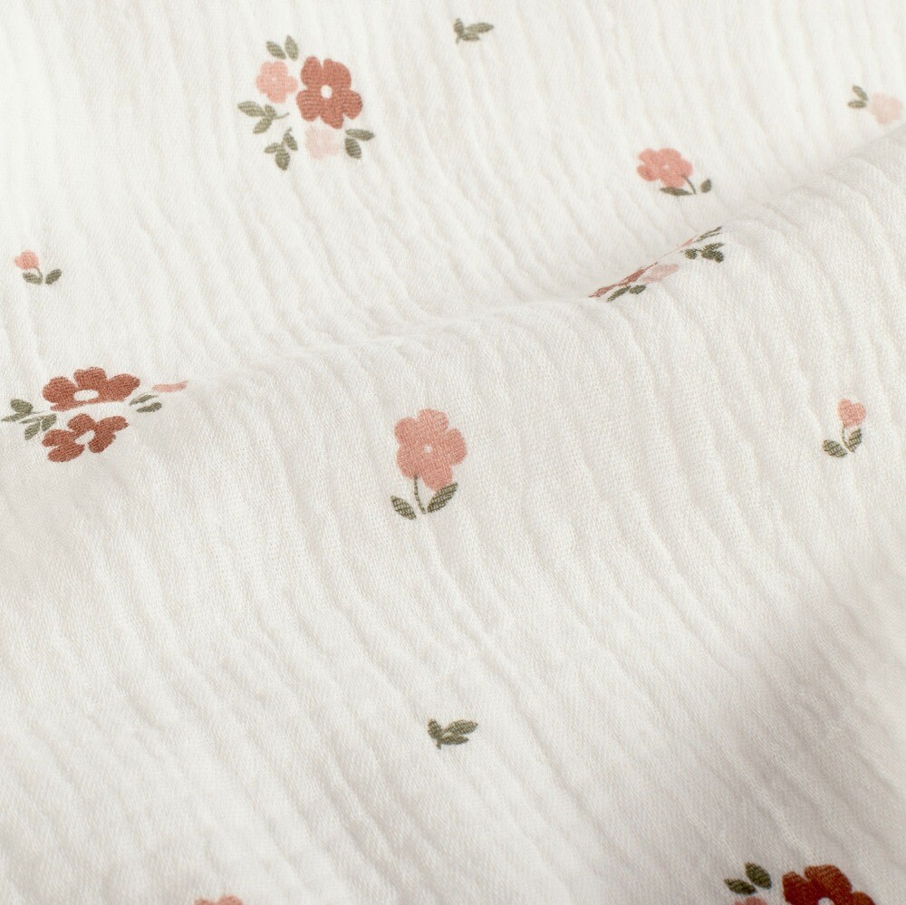 Cotton muslin flowers offwhite