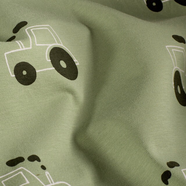 Cotton jersey tractors olive green